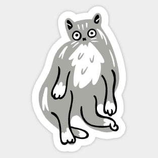 Non-Newtonian Cat Sticker